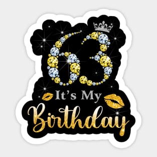 It's My 63rd Birthday Sticker